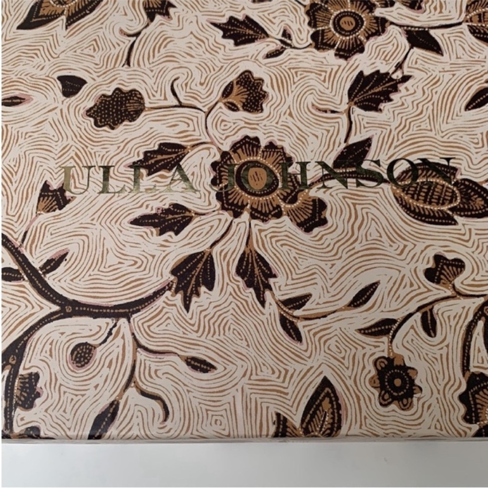 Ulla Johnson Beige Brown Floral Printed Shoe Box Tissue - Picture 2 of 8